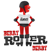 Berry Roller Derby logo